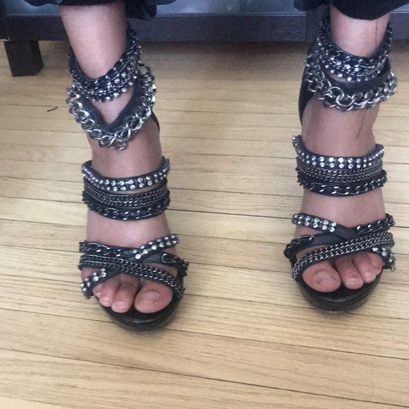 Browns Shoes - Black leather sandals